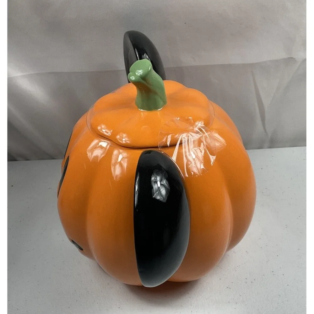 Disney Mickey Mouse Halloween Pumpkin Cookie Jar Canister
